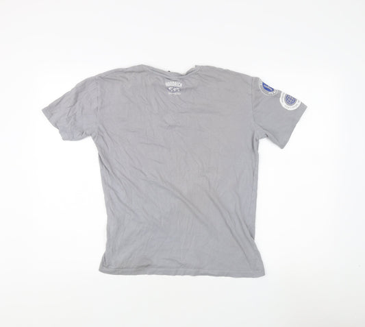 Hoodrich Men's Grey XS T-Shirt with Logo