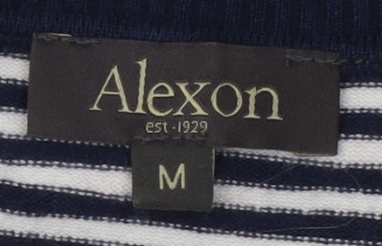 Alexon Women's Blue Striped Pullover Jumper M