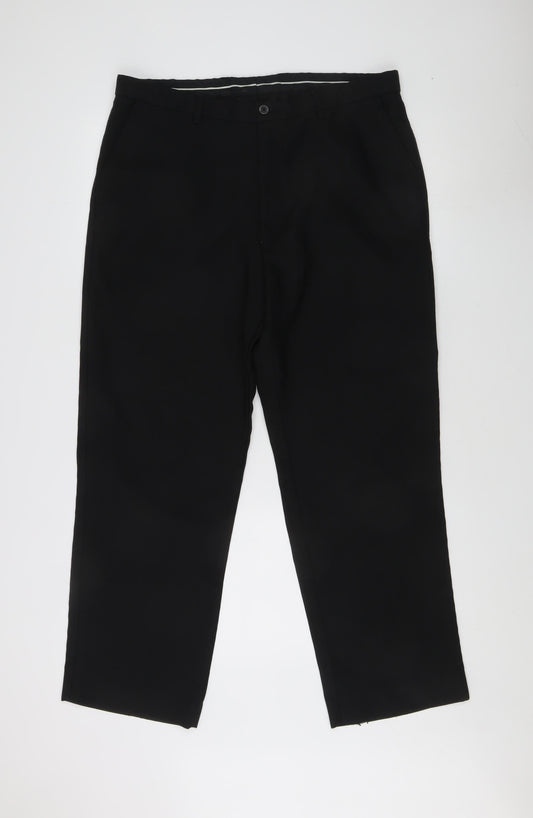 Farah Men's Black Trousers Size 38
