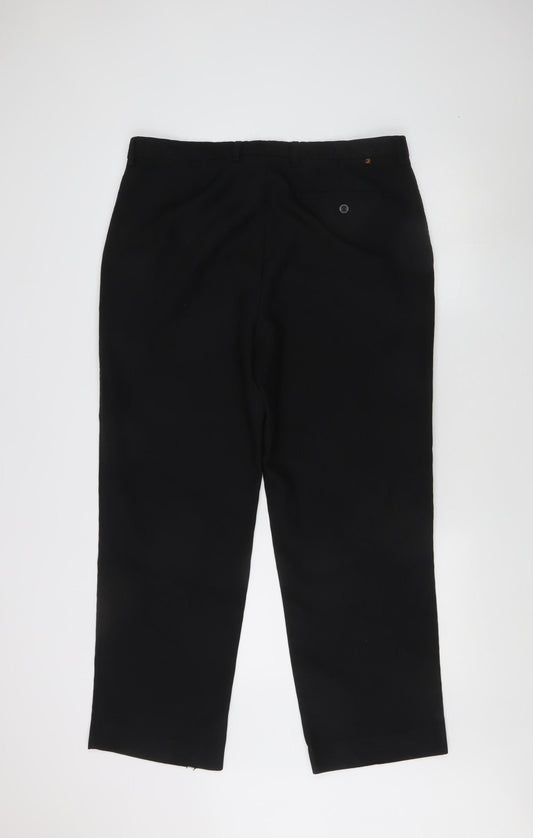 Farah Men's Black Trousers Size 38