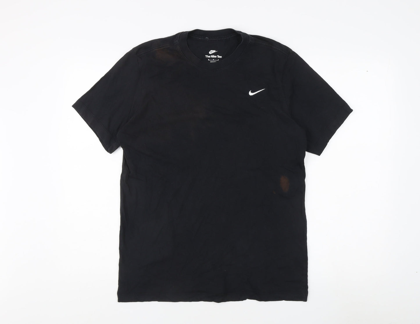 Nike Men’s Black Cotton Logo T-Shirt Size M