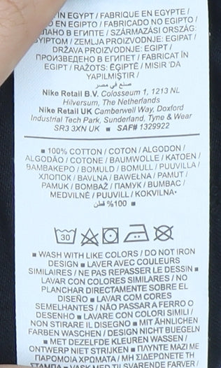 Nike Men’s Black Cotton Logo T-Shirt Size M