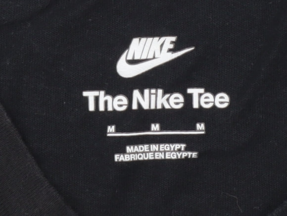 Nike Men’s Black Cotton Logo T-Shirt Size M