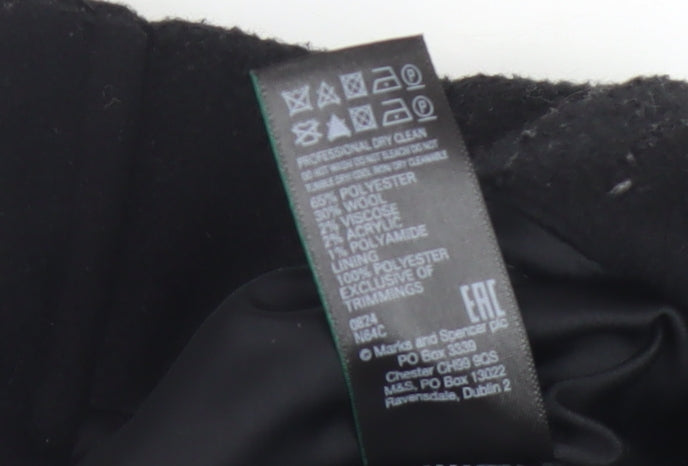 Marks and Spencer Men's Black Wool Blend Jacket S