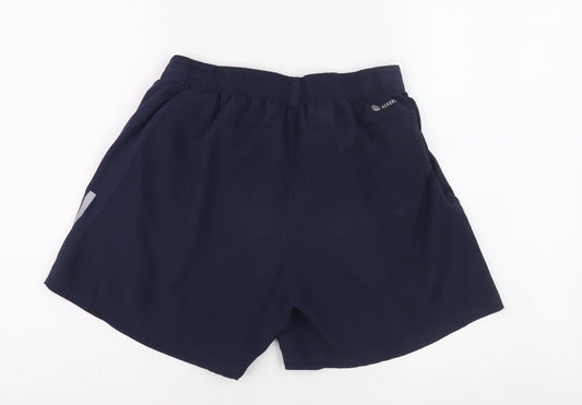 Adidas Boys Blue Athletic Running Shorts M
