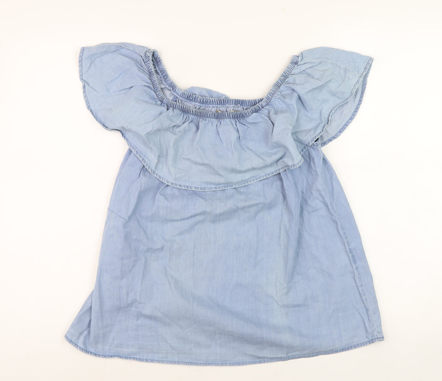 Vero Moda Women's Blue Off-Shoulder Blouse, M, Summer Chambray
