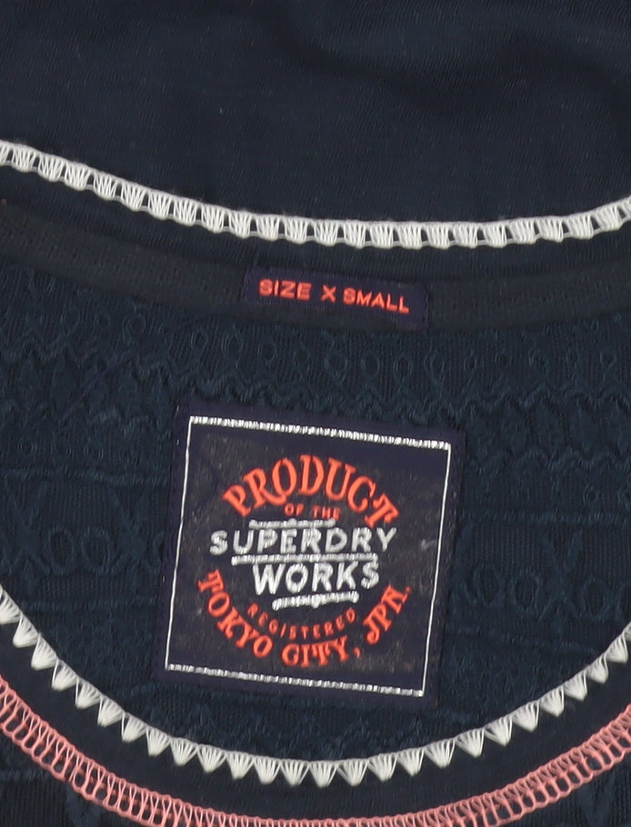 Superdry Women's Black XS Slim Fit T-Shirt