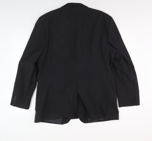 Moss Black Men's Wool Blazer Size 42S Formal