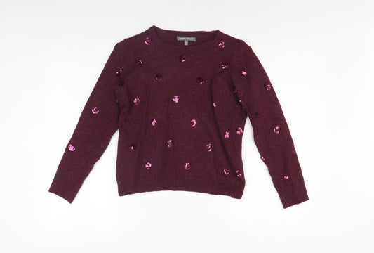 Laura Ashley Women's Red Pullover Jumper Size 12