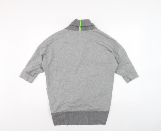 Puma Men's Grey Shawl Collar Jersey Jacket, S