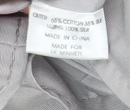 L.K. Bennett Women's Grey Floral Accent Jacket Size 12