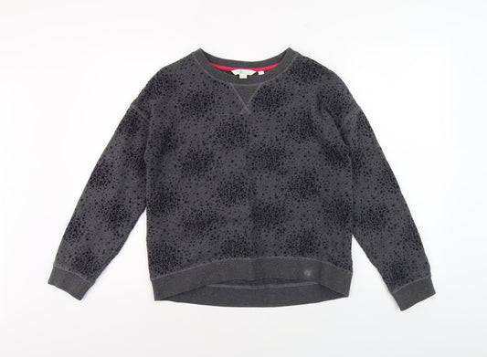 Womens UK XS Relaxed Boden Grey Pullover Sweatshirt