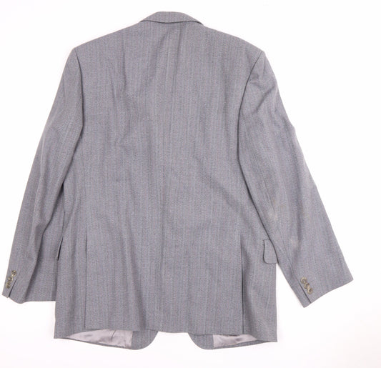 Magee Men's Grey Classic Wool Blazer Size 42S