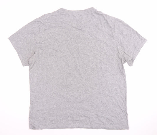 DKNY Men's Grey Short Sleeve Crew Neck T-Shirt L
