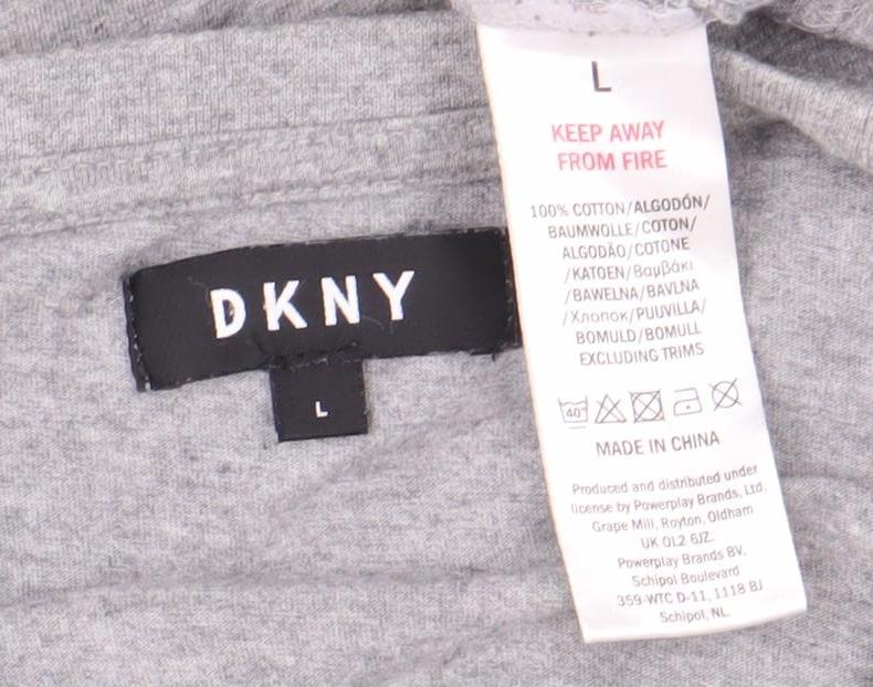 DKNY Men's Grey Short Sleeve Crew Neck T-Shirt L