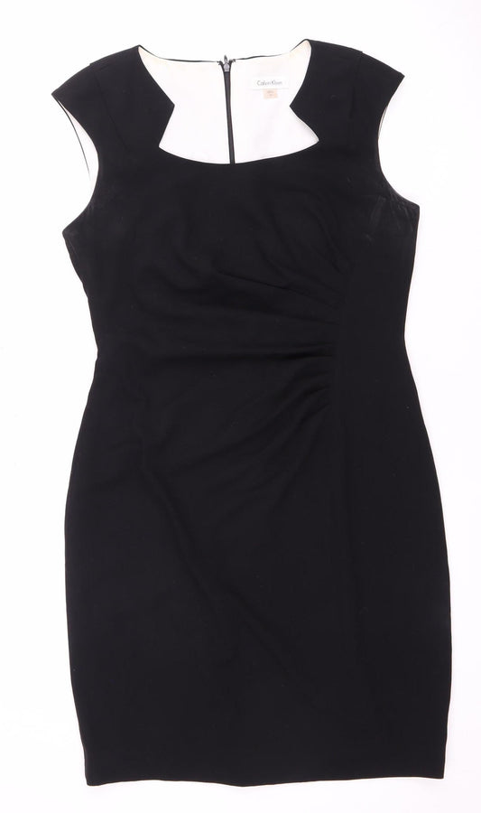 Calvin Klein Women's Black Sheath Dress - Size 10