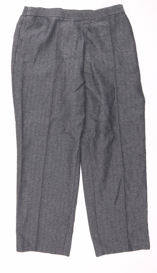 Marks and Spencer Women's Grey Trousers, Size 14