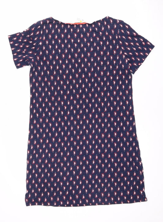 Boden Women's Blue Paisley Knee Dress Size 12