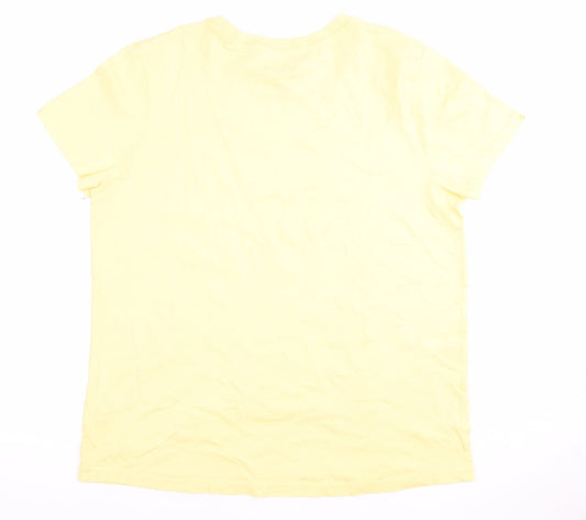 Disney Women's Yellow Winnie the Pooh Graphic T-Shirt
