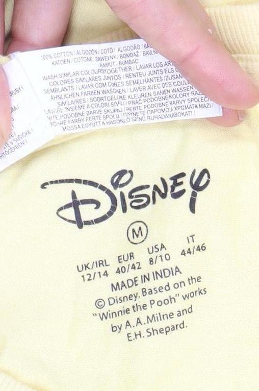 Disney Women's Yellow Winnie the Pooh Graphic T-Shirt