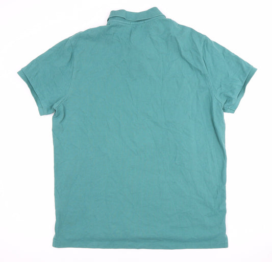 Ralph Lauren Men's Green Polo Shirt XL Slim Fit