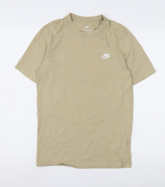 Nike Men's Beige XS Crew Neck T-Shirt