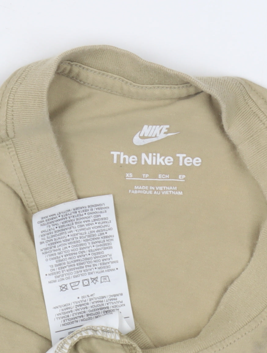 Nike Men's Beige XS Crew Neck T-Shirt