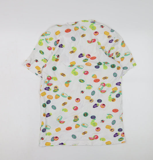 Nike Women's Multicoloured XS Fruit Print T-Shirt