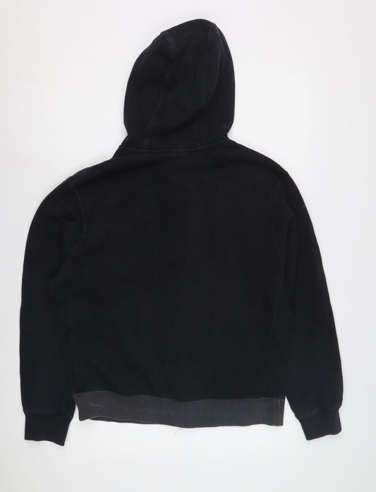 Nike Men's Black Full Zip Hoodie M Logo Hooded