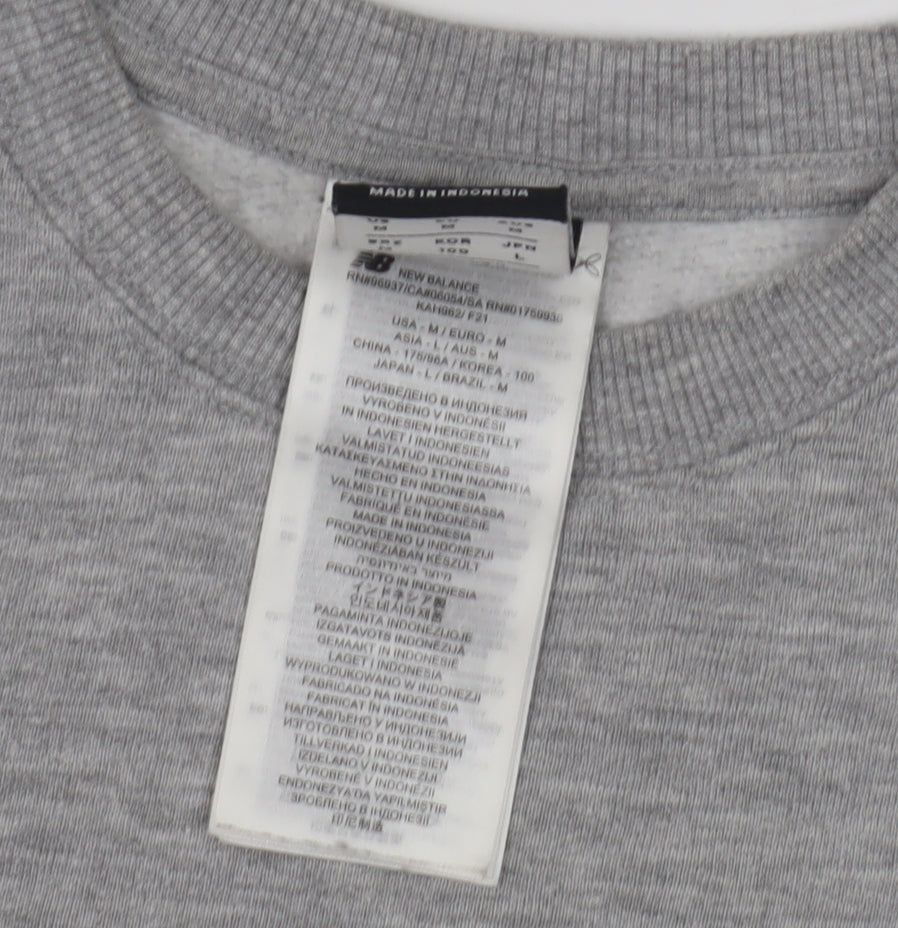 New Balance Men's Grey M Pullover Sweatshirt