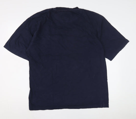 Wolsey Men's Blue XL Cotton Crew Neck T-Shirt