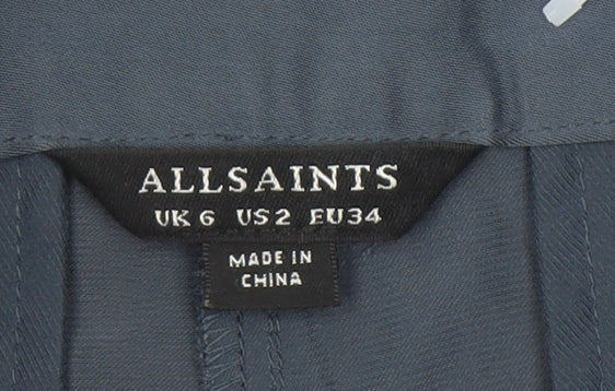 AllSaints Women's Blue Shorts Size 6