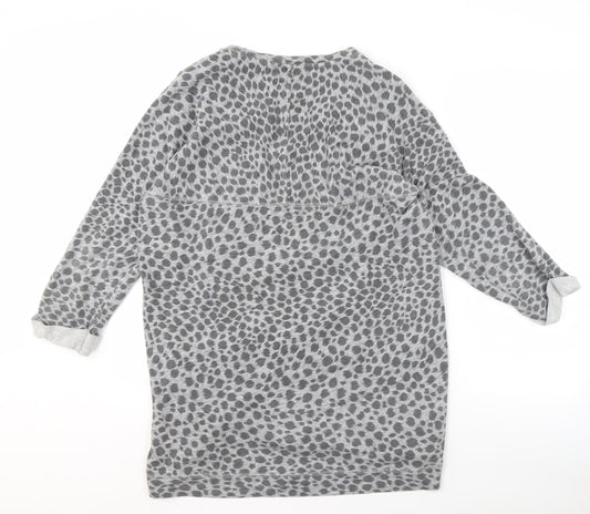Whistles Women's Grey Animal Print Sweatshirt Size 14