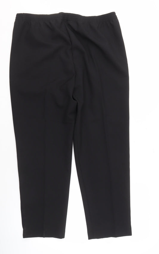 Sarah Hamilton Womens Black Trousers Size 14 Classic