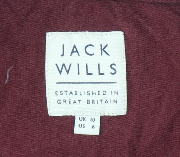 Jack Wills Women’s Red Pullover Sweatshirt Size 10