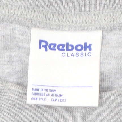 Reebok Men's Grey Pullover Sweatshirt, Size S