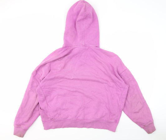 Zara Women’s Pink Pullover Hoodie with Hood, M
