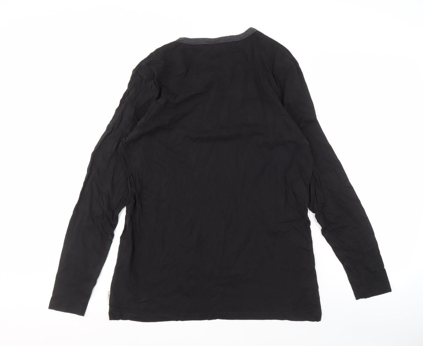 Jack & Jones Men's Black XL Long Sleeve T-Shirt