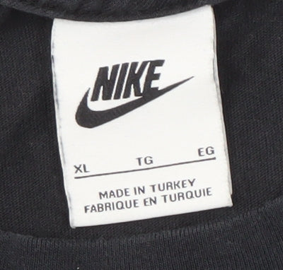 Nike Men's Black XL Crew Neck T-Shirt with Logo