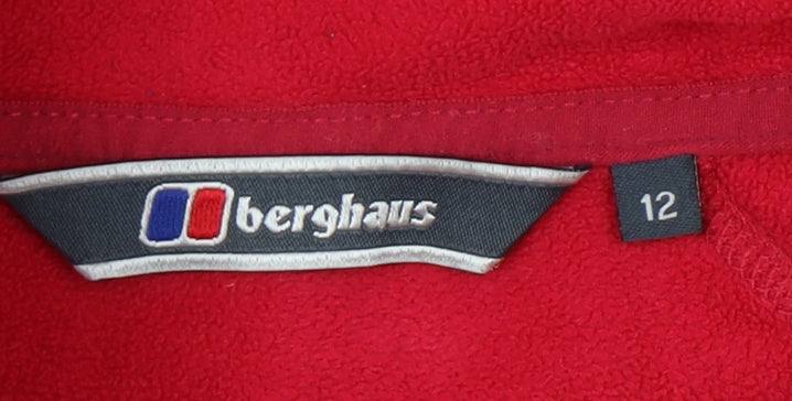 Berghaus Women's Red Fleece Pullover Sweatshirt Size 12