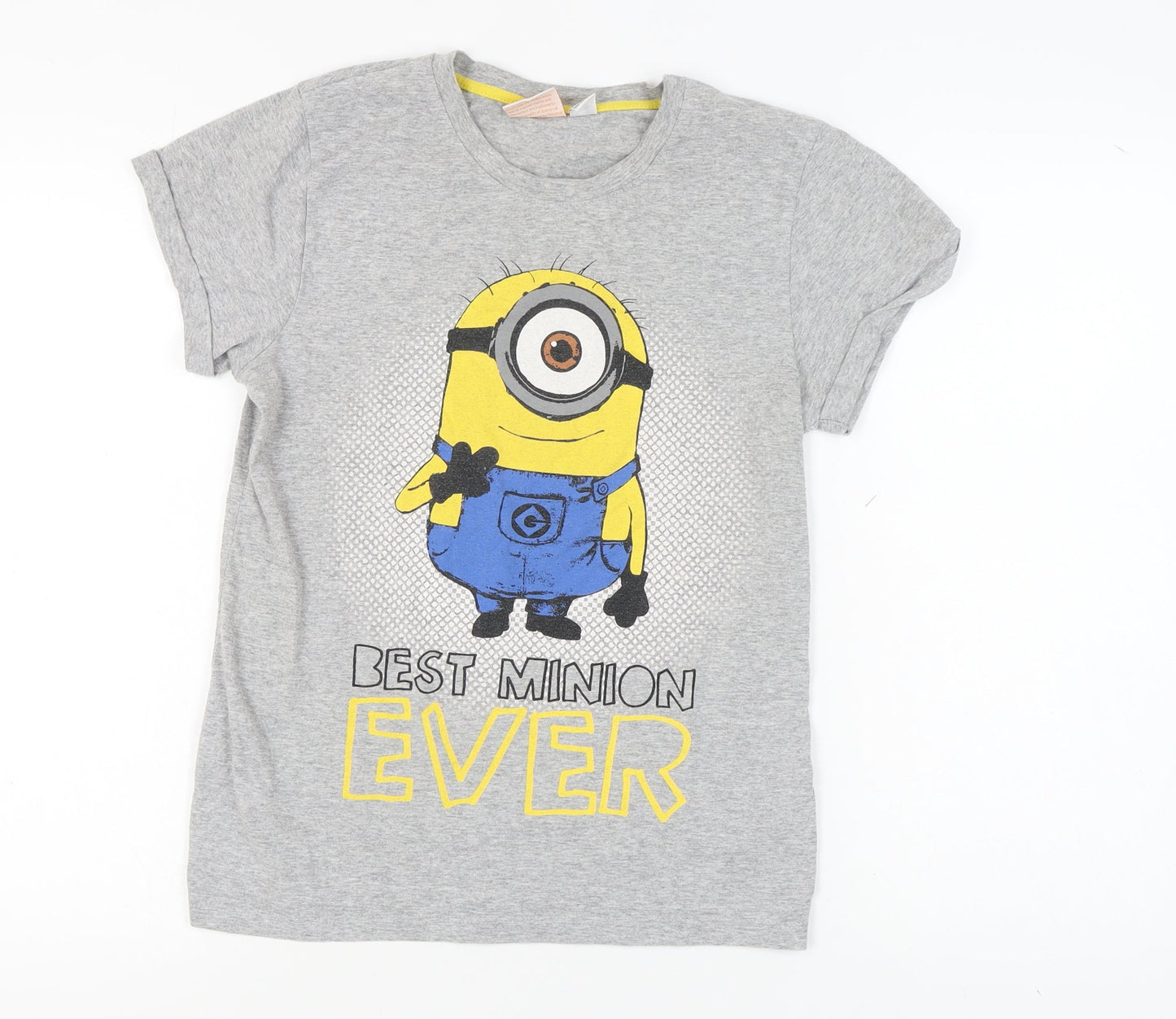 Despicable Me Grey T-Shirt Women’s S Minion Cartoon
