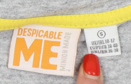 Despicable Me Grey T-Shirt Women’s S Minion Cartoon