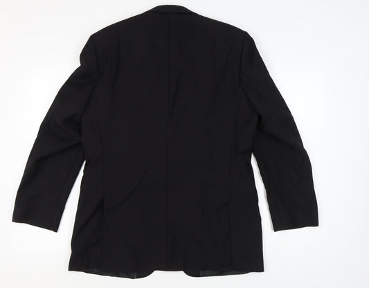 Jeff Banks Men's Black Regular Wool Tuxedo Blazer 42R Formal