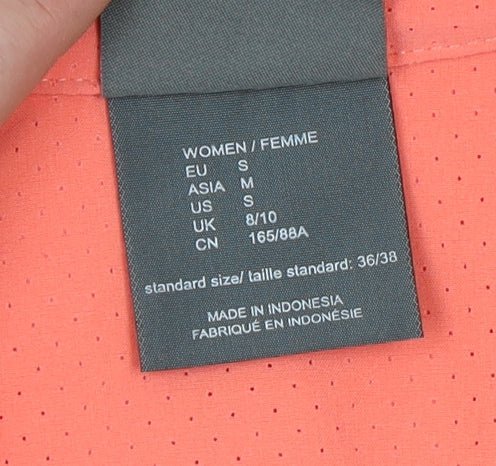 Jack Wolfskin Women's Orange Button-Up Shirt UK 8/10