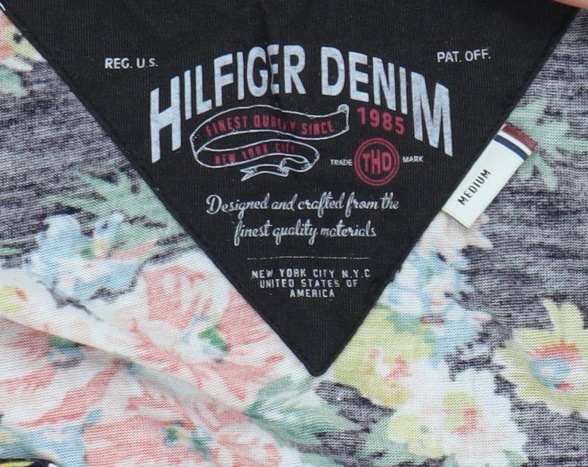 Close-up detail of Hilfiger Denim Women's Multicoloured Floral Playsuit M