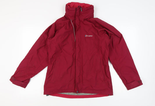 Berghaus Women's Red Waterproof Hooded Jacket Size 12
