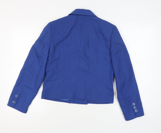 Gerry Weber Women's Blue Double-Breasted Blazer Size 10