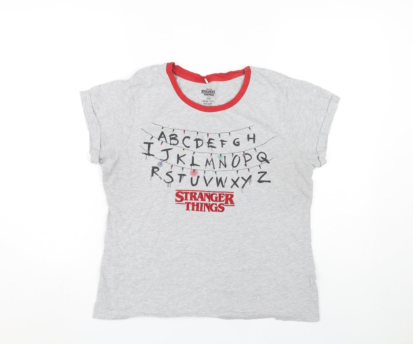 Netflix Stranger Things Grey M T-Shirt Unisex Adults