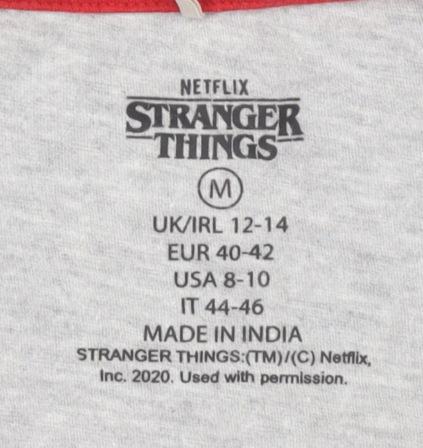 Netflix Stranger Things Grey M T-Shirt Unisex Adults