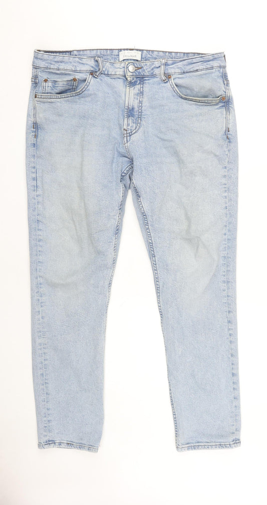 Pull&Bear Light Blue Men's Straight Jeans Size 38